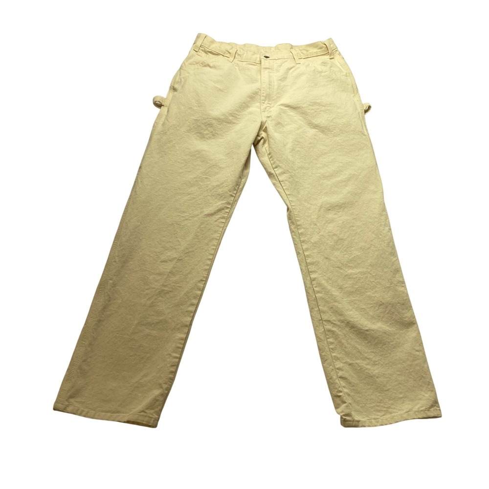 Dickies Natural Painter Pants Mens 32x36 Off White Cotton Carpenter Utility Work